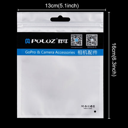 10 PCS PULUZ 16cm x 13cm Hang Hole Clear Front White Pearl Jewelry Zip Lock Packaging Bag(Size: M)-garmade.com
