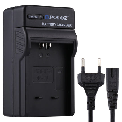 PULUZ EU Plug Battery Charger with Cable for Canon NB-11L Battery-garmade.com