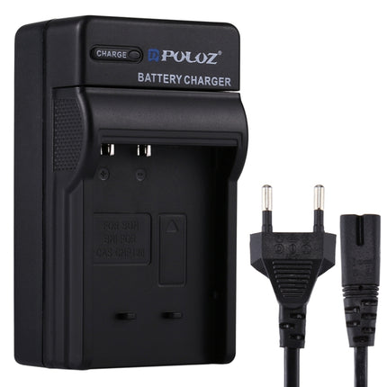 PULUZ EU Plug Battery Charger with Cable for Casio CNP120 Battery-garmade.com