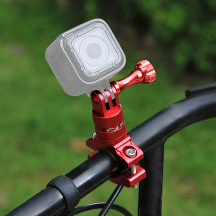 PULUZ 360 Degree Rotation Bike Aluminum Handlebar Adapter Mount with Screw for GoPro HERO10 Black / HERO9 Black / HERO8 Black /7 /6 /5 /5 Session /4 Session /4 /3+ /3 /2 /1, DJI Osmo Action, Xiaoyi and Other Action Cameras(Red)-garmade.com