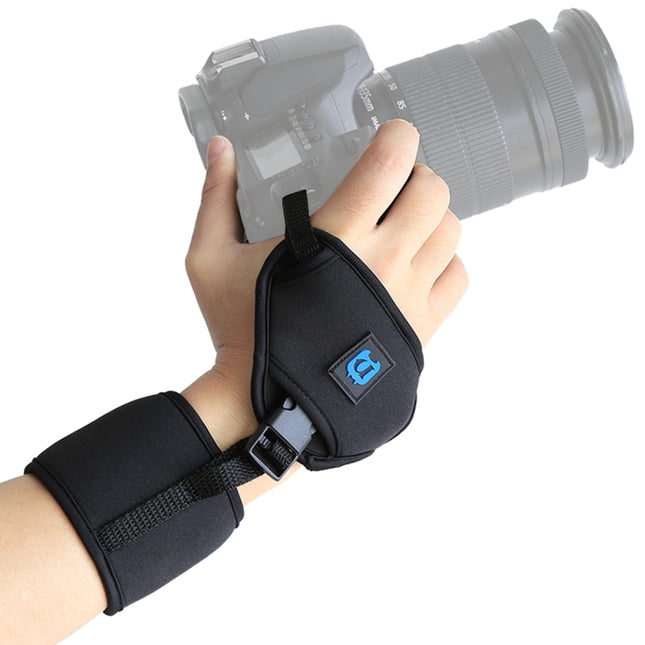 PULUZ Soft Neoprene Hand Grip Wrist Strap with 1/4 inch Screw Plastic Plate for SLR / DSLR Cameras-garmade.com