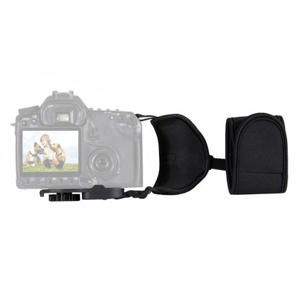 PULUZ Soft Neoprene Hand Grip Wrist Strap with 1/4 inch Screw Plastic Plate for SLR / DSLR Cameras-garmade.com
