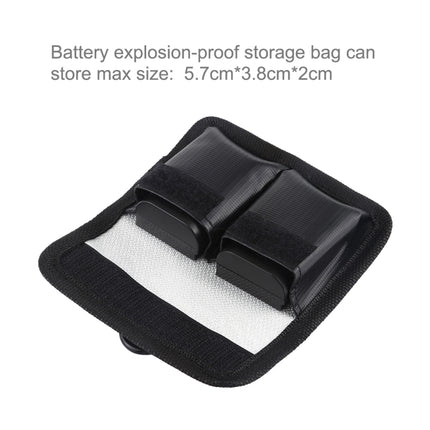 PULUZ Lithium Battery Explosion-proof Safety Protection Storage Bag with Carabiner for Camera Battery-garmade.com
