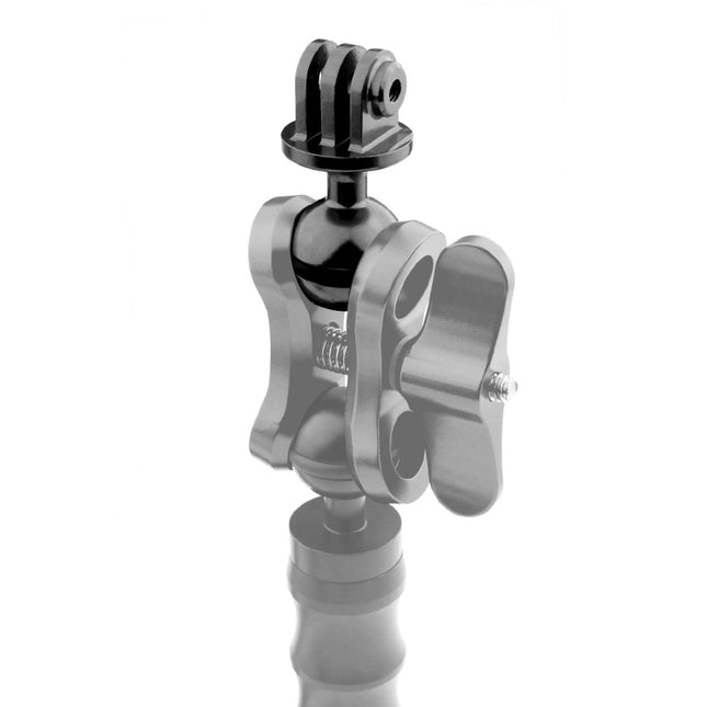 PULUZ CNC Aluminum Ball Head Adapter Mount for DJI Osmo Action, GoPro HERO9 /8 /7 /6 /5 /5 Session /4 Session /4 /3+ /3 /2 /1, Xiaoyi and Other Action Cameras, Diameter: 2.5cm(Black)-garmade.com