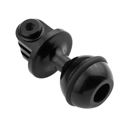 PULUZ CNC Aluminum Ball Head Adapter Mount for DJI Osmo Action, GoPro HERO9 /8 /7 /6 /5 /5 Session /4 Session /4 /3+ /3 /2 /1, Xiaoyi and Other Action Cameras, Diameter: 2.5cm(Black)-garmade.com