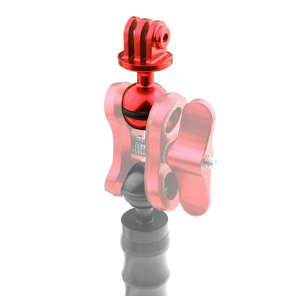 PULUZ CNC Aluminum Ball Head Adapter Mount for DJI Osmo Action, GoPro HERO9 /8 /7 /6 /5 /5 Session /4 Session /4 /3+ /3 /2 /1, Xiaoyi and Other Action Cameras, Diameter: 2.5cm(Red)-garmade.com