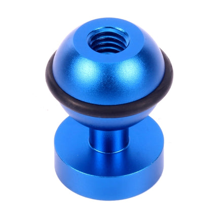 PULUZ CNC Aluminum Ball Head Adapter Mount for DJI Osmo Action, GoPro HERO9 /8 /7 /6 /5 /5 Session /4 Session /4 /3+ /3 /2 /1, Xiaoyi and Other Action Cameras, Diameter: 2.5cm(Blue)-garmade.com