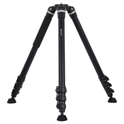 PULUZ 4-Section Folding Legs Metal Tripod Mount for DSLR / SLR Camera, Adjustable Height: 97-180cm-garmade.com