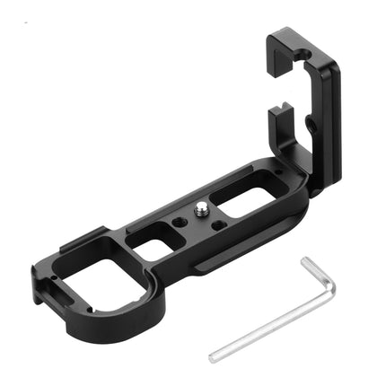 PULUZ 1/4 inch Vertical Shoot Quick Release L Plate Bracket Base Holder for Sony A7R / A7 / A7S / A7R2 / A7S2(Black)-garmade.com