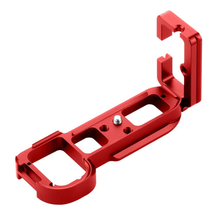 PULUZ 1/4 inch Vertical Shoot Quick Release L Plate Bracket Base Holder for Sony A7R / A7 / A7S / A7R2 / A7S2(Red)-garmade.com