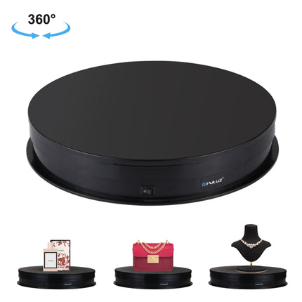 PULUZ 30cm USB Electric Rotating Turntable Display Stand Video Shooting Props Turntable for Photography, Load 5-10kg(Black)-garmade.com