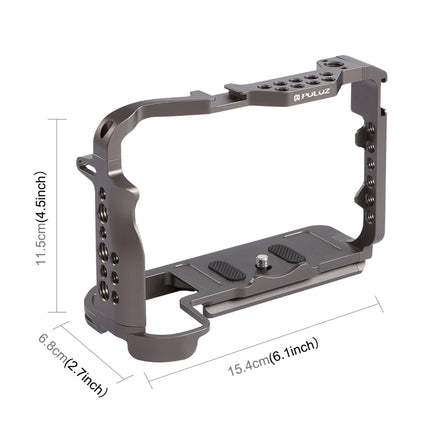 PULUZ Video Camera Cage Stabilizer for Canon EOS R5 / EOS R6, without Handle(Bronze)-garmade.com
