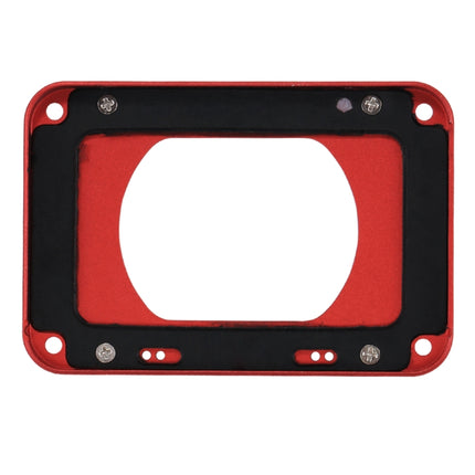 PULUZ Aluminum Alloy Front Panel + 37mm UV Filter Lens + Lens Sunshade for Sony RX0 / RX0 II, with Screws and Screwdrivers(Red)-garmade.com