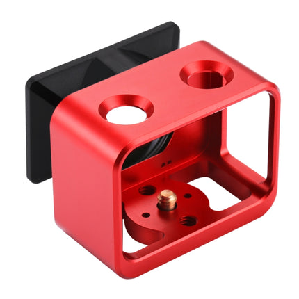 PULUZ for Sony RX0 Aluminum Alloy Protective Cage + 37mm UV Filter Lens + Lens Sunshade with Screws and Screwdrivers(Red)-garmade.com