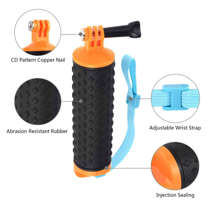 PULUZ Floating Handle Hand Grip Buoyancy Rods with Strap for GoPro HERO10 Black / HERO9 Black / HERO8 Black / HERO7 /6 /5 /5 Session /4 Session /4 /3+ /3 /2 /1, Xiaoyi and Other Action Cameras(Orange)-garmade.com