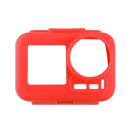PULUZ Silicone Protective Case for DJI Osmo Action with Frame(Red)-garmade.com