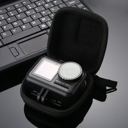 PULUZ Mini Portable Carbon Fiber Storage Bag for DJI OSMO Action, GoPro, Mijia, Xiaoyi and other Similar Size Cameras-garmade.com