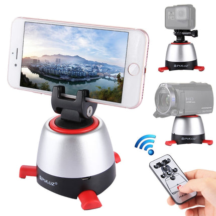 PULUZ Electronic 360 Degree Rotation Panoramic Head with Remote Controller for Smartphones, GoPro, DSLR Cameras(Red)-garmade.com
