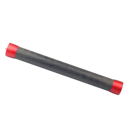 PULUZ Carbon Fiber Extension Monopod Pole Rod Extendable Stick for DJI / MOZA / Feiyu V2 / Zhiyun G5 / SPG Gimbal, Length: 35cm(Red)-garmade.com