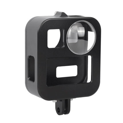 PULUZ Housing Shell CNC Aluminum Alloy Protective Cage for GoPro Max(Black)-garmade.com