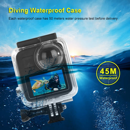 PULUZ 45m Underwater Waterproof Housing Diving Case for GoPro MAX, with Buckle Basic Mount & Screw-garmade.com
