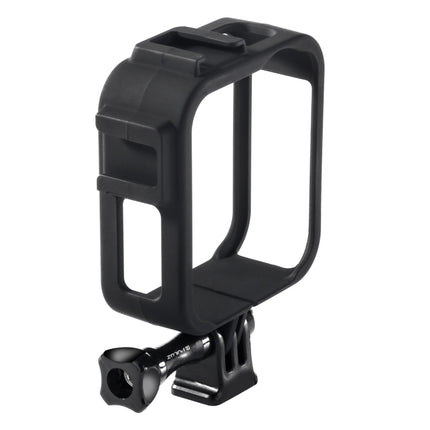 PULUZ ABS Plastic Shockproof Side Frame Mount Protective Case with Base & Long Screw for GoPro Max(Black)-garmade.com