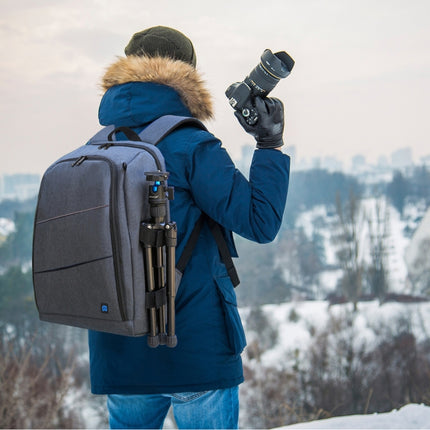PULUZ Outdoor Portable Waterproof Scratch-proof Dual Shoulders Backpack Handheld PTZ Stabilizer Camera Bag with Rain Cover for Digital Camera, DJI Ronin-SC / Ronin-S(Grey)-garmade.com