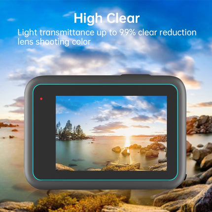 PULUZ for GoPro HERO10 Black / HERO9 Black Lens + LCD Display 9H 2.5D Tempered Glass Film-garmade.com