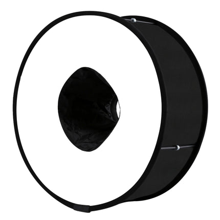[US Warehouse] PULUZ 45cm Round Style Macro and Portrait Softbox SpeedLite Flash Light Foldable Diffuser-garmade.com
