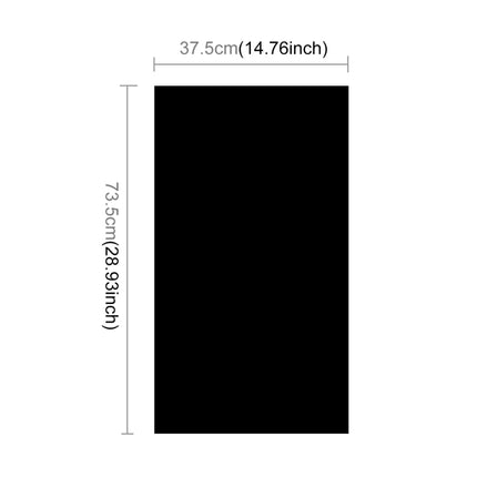 PULUZ Photography Background PVC Paper for Studio Tent Box, Size: 73.5cm x 36cm(Black)-garmade.com