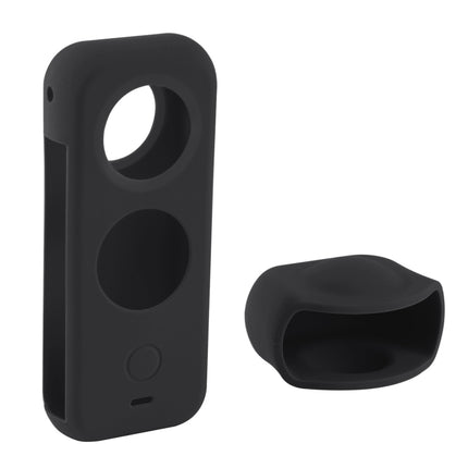 PULUZ Full Body Dust-proof Silicone Protective Case for Insta360 ONE X2(Black)-garmade.com