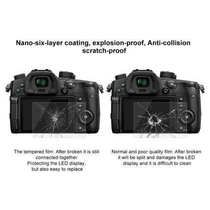 PULUZ 2.5D 9H Tempered Glass Film for Panasonic GH5, Compatible with Canon EOS M3 / M5 / M10-garmade.com