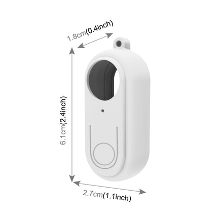 PULUZ Silicone Protective Case with Lens Cover for Insta360 GO 2(White)-garmade.com