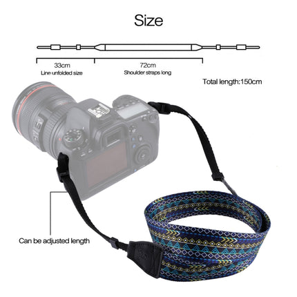 PULUZ Retro Ethnic Style Multi-color Series Shoulder Neck Strap Camera Strap for SLR / DSLR Cameras-garmade.com