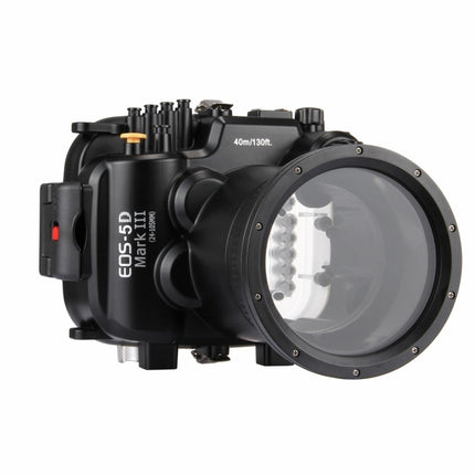 PULUZ 40m Underwater Depth Diving Case Waterproof Camera Housing for Canon EOS-5D Mark III (EF 24-105mm f/4L IS II USM)-garmade.com