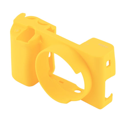 PULUZ Soft Silicone Protective Case for Sony ILCE-6000 / A6000(Yellow)-garmade.com