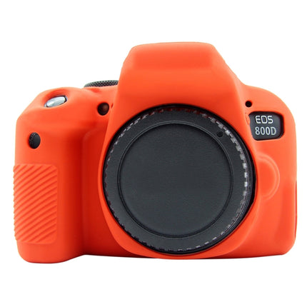 PULUZ Soft Silicone Protective Case for Canon EOS 800D(Red)-garmade.com
