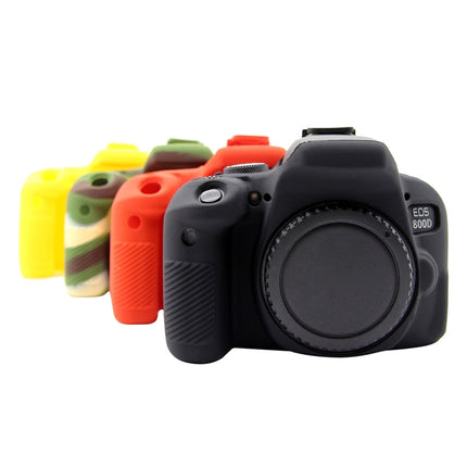PULUZ Soft Silicone Protective Case for Canon EOS 800D(Red)-garmade.com