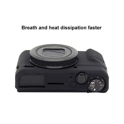 PULUZ Soft Silicone Protective Case for Canon EOS G7 X Mark II (Black)-garmade.com