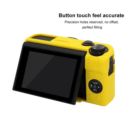 PULUZ Soft Silicone Protective Case for Canon EOS G7 X Mark II(Yellow)-garmade.com