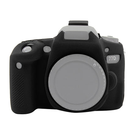PULUZ Soft Silicone Protective Case for Canon EOS 77D(Black)-garmade.com