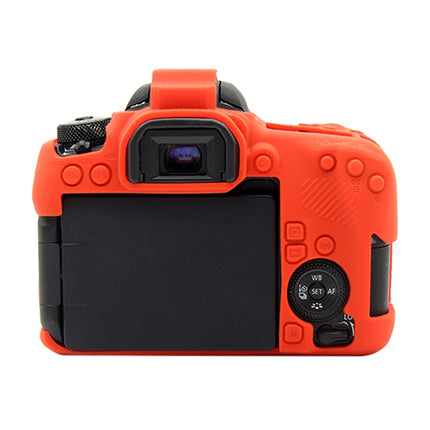 PULUZ Soft Silicone Protective Case for Canon EOS 77D(Red)-garmade.com