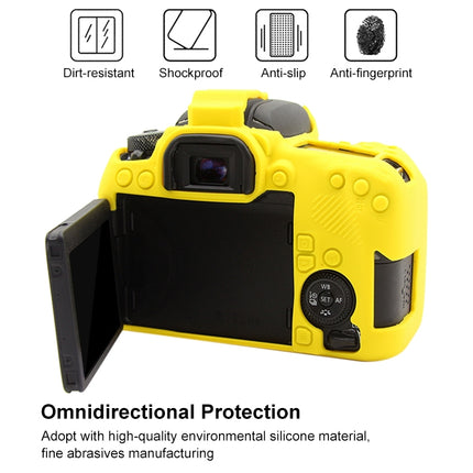 PULUZ Soft Silicone Protective Case for Canon EOS 77D(Yellow)-garmade.com