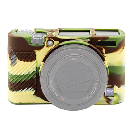 PULUZ Soft Silicone Protective Case for Sony RX100 III / IV / V(Camouflage)-garmade.com