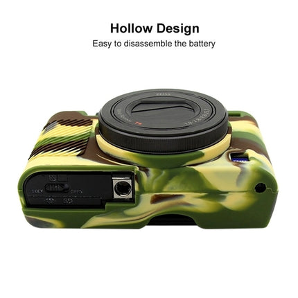 PULUZ Soft Silicone Protective Case for Sony RX100 III / IV / V(Camouflage)-garmade.com