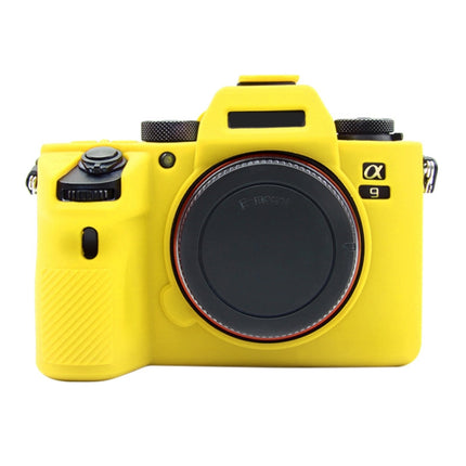 PULUZ Soft Silicone Protective Case for Sony A9 (ILCE-9) / A7 III/ A7R III(Yellow)-garmade.com