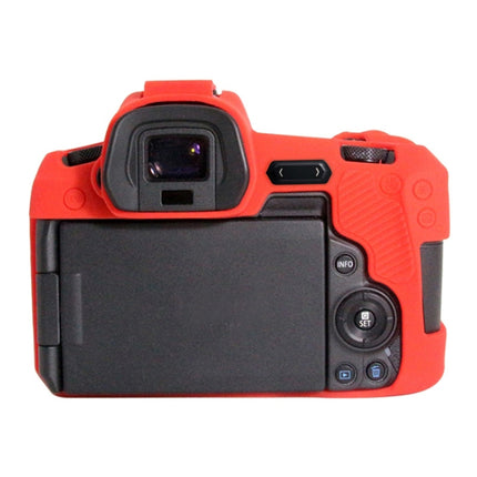 PULUZ Soft Silicone Protective Case for Canon EOS R(Red)-garmade.com