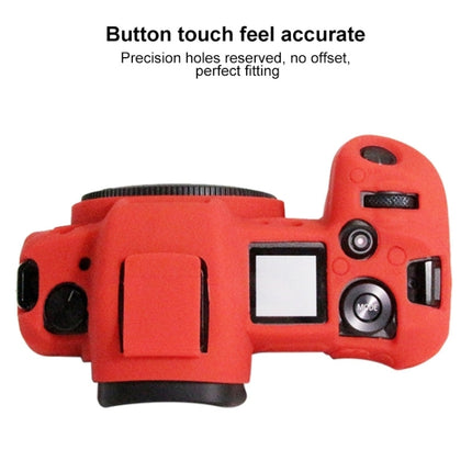 PULUZ Soft Silicone Protective Case for Canon EOS R(Red)-garmade.com