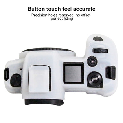 PULUZ Soft Silicone Protective Case for Canon EOS R(White)-garmade.com