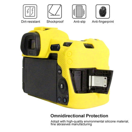 PULUZ Soft Silicone Protective Case for Canon EOS R(Yellow)-garmade.com